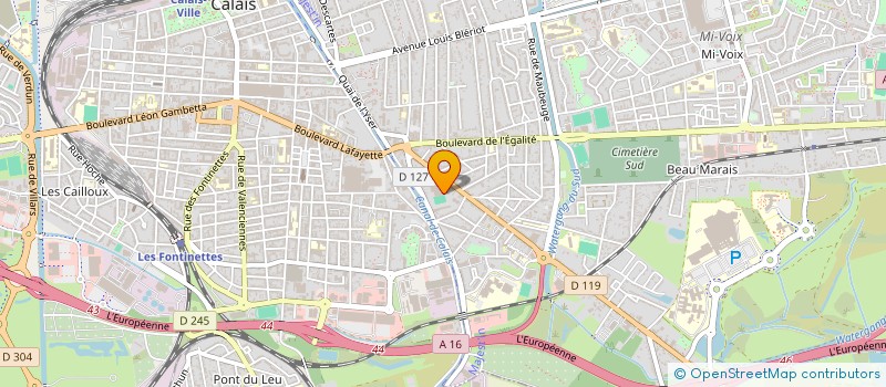 localisation de l'entreprise T.G.B.LOGISTICS  CALAIS