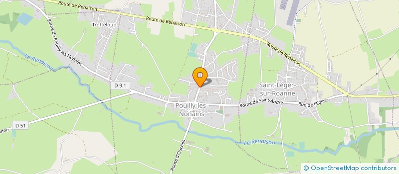 localisation de l'entreprise T.G.B. TRANSPORTS GUYONNET BERNARD  SAINT-PRIEST