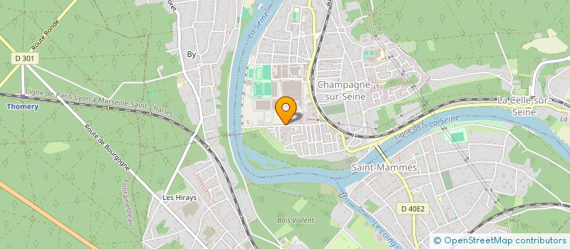 localisation de l'entreprise T.G.C.  CHAMPAGNE-SUR-SEINE