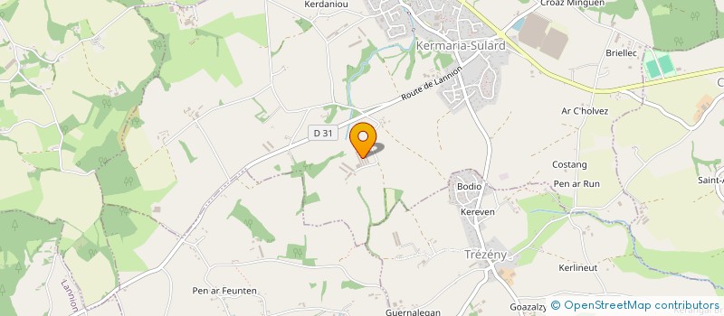 localisation de l'entreprise T.G.C.A. à KERMARIA-SULARD