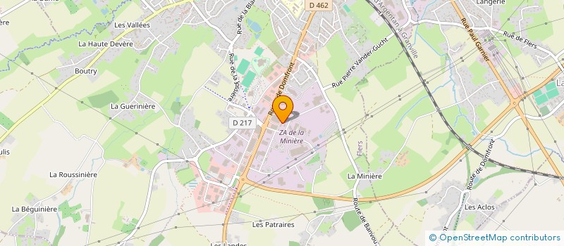 localisation de l'entreprise T.G.C.M à FLERS