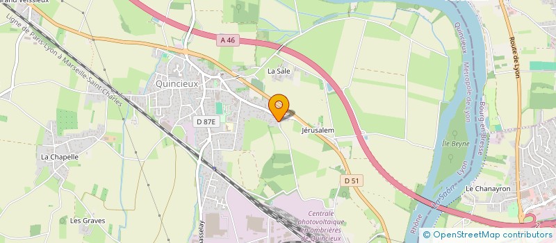 localisation de l'entreprise T.G. CONSTRUCTIONS  QUINCIEUX