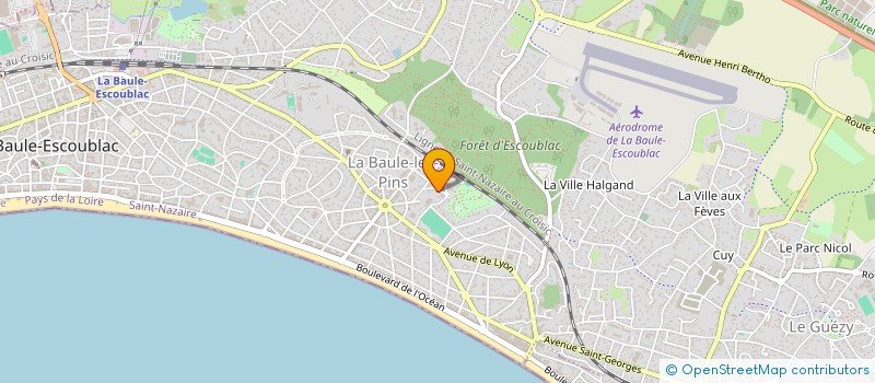 localisation de l'entreprise T.G. INVESTIM  LA BAULE-ESCOUBLAC