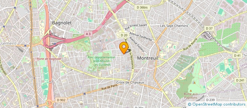 localisation de l'entreprise T G M A à MONTREUIL
