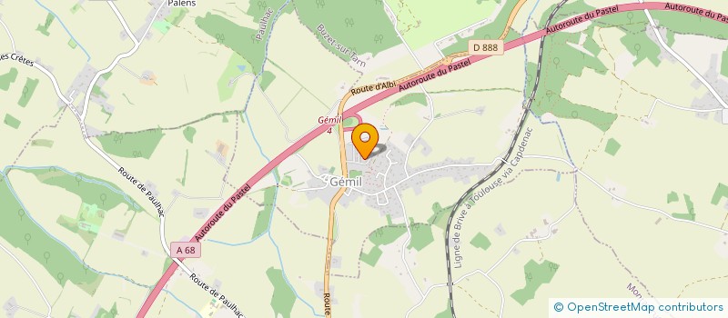 localisation de l'entreprise T&G PRODUCTION  GEMIL