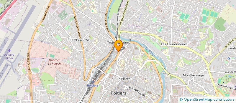 localisation de l'entreprise T.G.V. BAR à POITIERS
