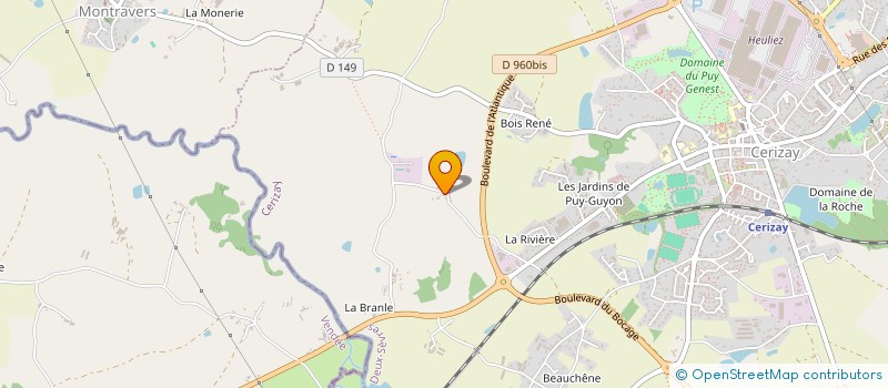 localisation de l'entreprise T.G.V.D TRAITEMENTS GRAISSES VIDANGES à CERIZAY