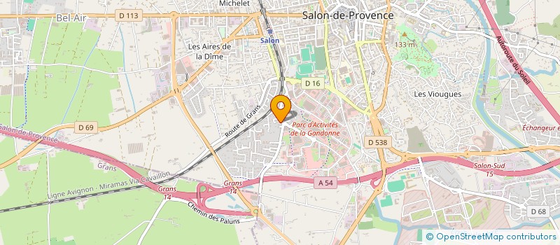 localisation de l'entreprise T.G.V.MACHINING à SALON-DE-PROVENCE