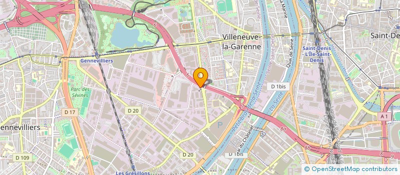 localisation de l'entreprise T.H 3NERGIE  VILLENEUVE LA GARENNE