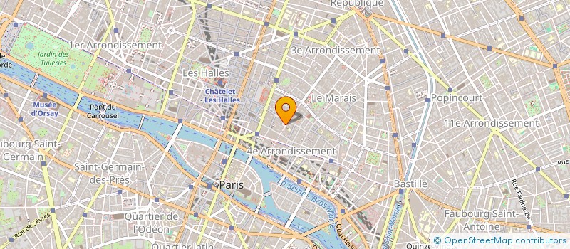 localisation de l'entreprise T & H  PARIS