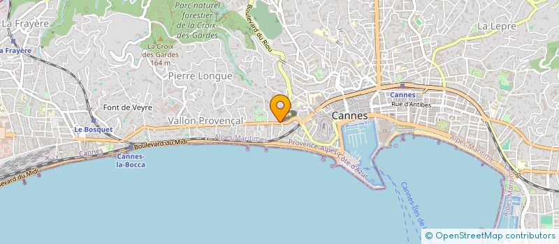 localisation de l'entreprise T.H CONSTRUCTION à CANNES