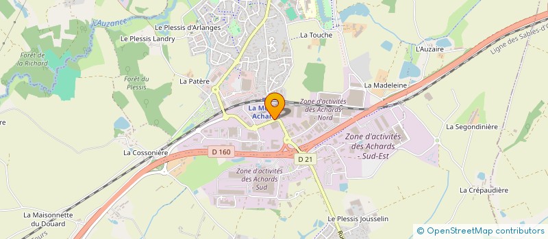 localisation de l'entreprise T.H DE LA CAMAMINE  LES ACHARDS