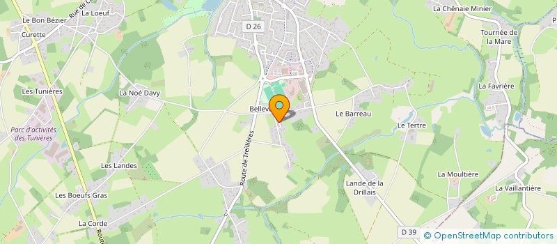 localisation de l'entreprise T.H.E.  GRANDCHAMP-DES-FONTAINES