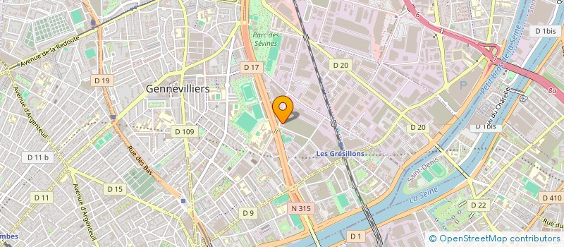 localisation de l'entreprise T.H.E.DISTRIBUTION à GENNEVILLIERS