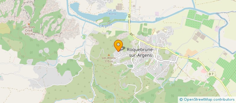 localisation de l'entreprise T.H ELEC à ROQUEBRUNE-SUR-ARGENS