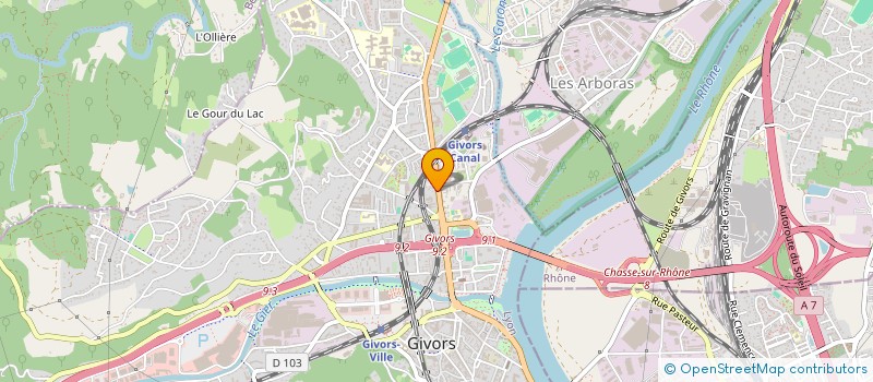 localisation de l'entreprise T-H ENGINEERING  GIVORS