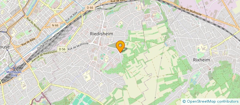 localisation de l'entreprise T.H FINANCES à RIEDISHEIM