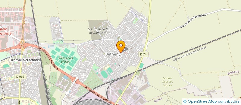 localisation de l'entreprise T.H INVEST  BETHENY