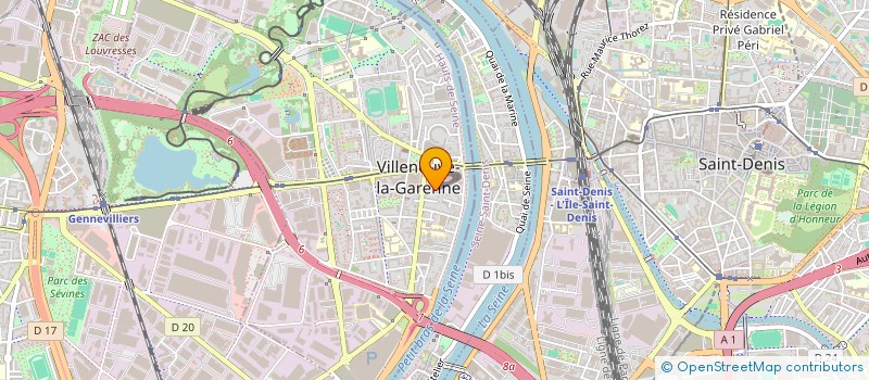 localisation de l'entreprise T.H.K. à VILLENEUVE-LA-GARENNE
