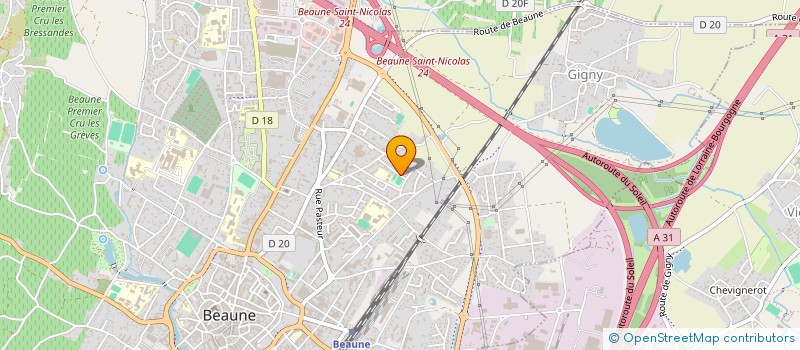 localisation de l'entreprise T HOUSE à BEAUNE