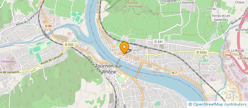 localisation de l'entreprise T.HSN  TAIN-L'HERMITAGE