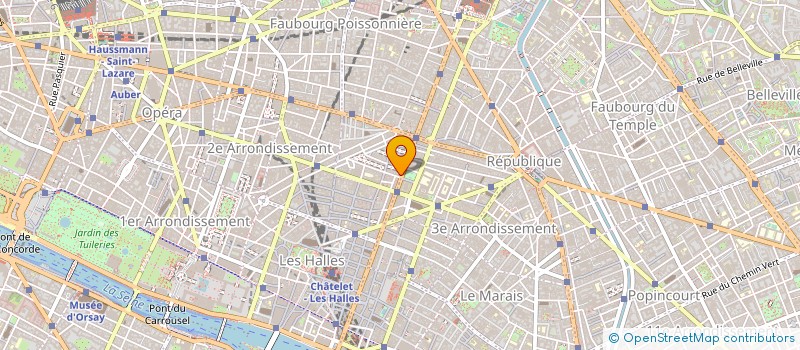 localisation de l'entreprise T.I.C.  PARIS