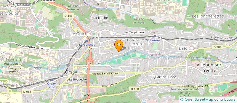 localisation de l'entreprise T.I.C. BUILDER à ORSAY