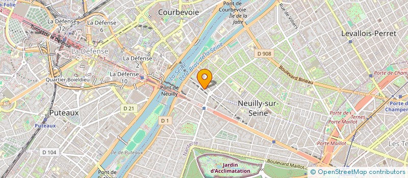 localisation de l'entreprise T.I.D.S. - TRANSACTIONS IMMOBILIERES DAISY SARFATI à NEUILLY-SUR-SEINE