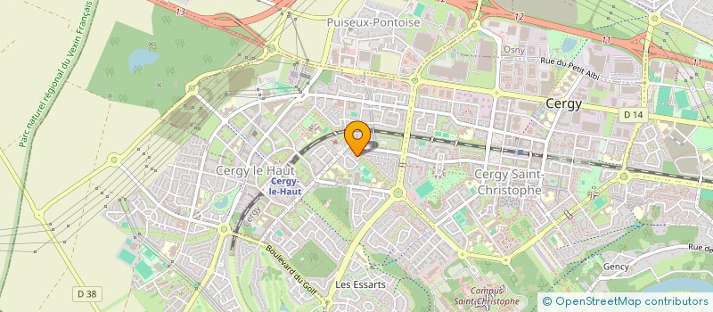 localisation de l'entreprise T.I.K.A.  CERGY