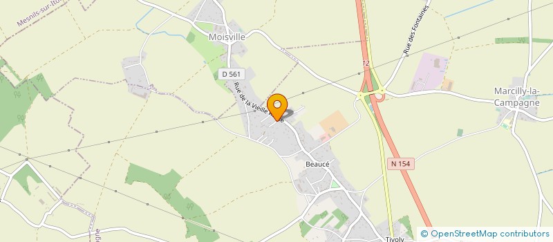 localisation de l'entreprise T.I.R  MARCILLY-LA-CAMPAGNE