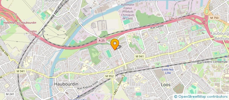 localisation de l'entreprise T IMMO  HAUBOURDIN