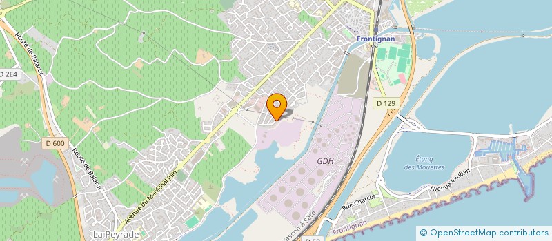 localisation de l'entreprise T.INVEST à FRONTIGNAN