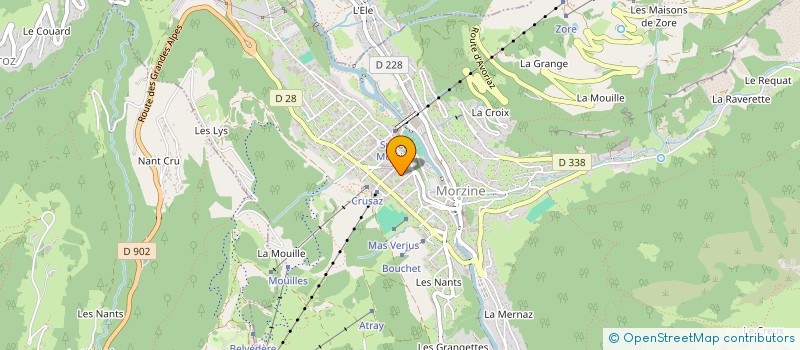 localisation de l'entreprise T.J.B.  MORZINE