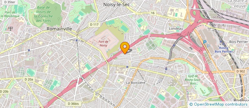 localisation de l'entreprise T.J.BAT à NOISY-LE-SEC