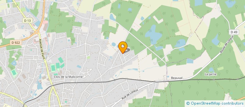 localisation de l'entreprise T.J.C.J  ROMORANTIN-LANTHENAY