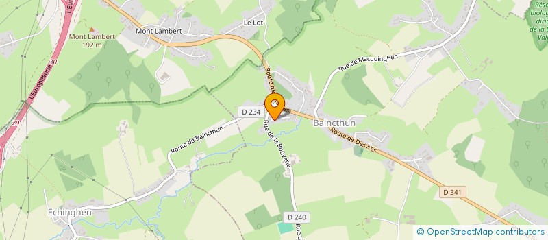 localisation de l'entreprise T.J.M.  BAINCTHUN