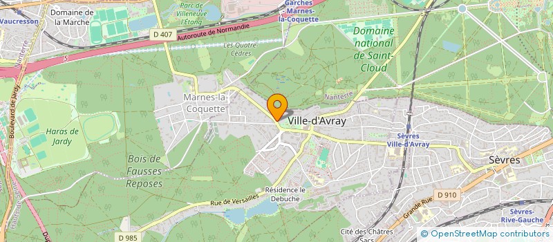 localisation de l'entreprise T.J.O. EVENEMENTS à VILLE-D'AVRAY