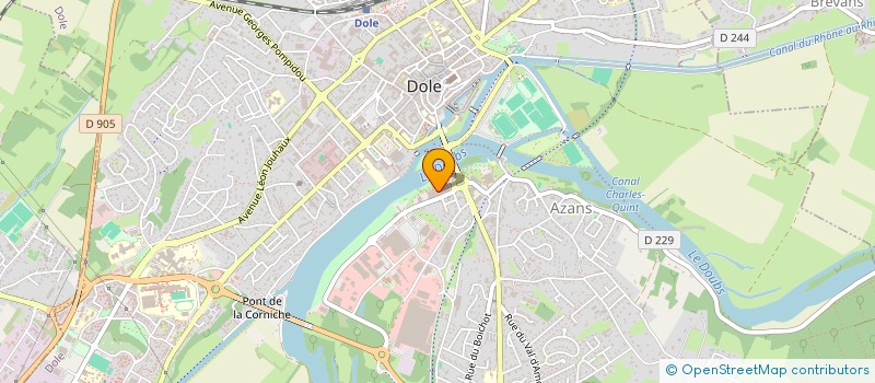 localisation de l'entreprise T.K.G.  DOLE