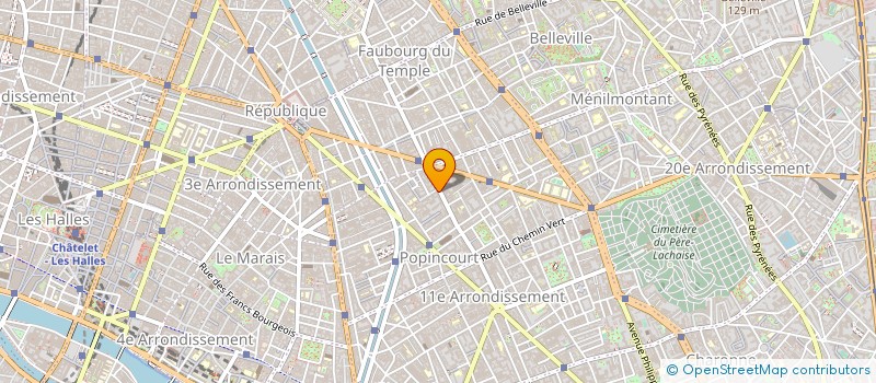 localisation de l'entreprise T.K.M  PARIS