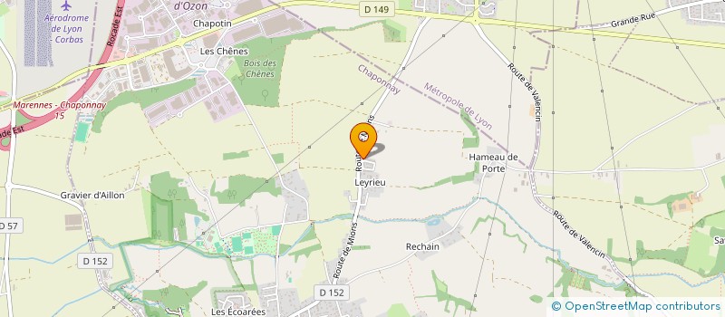 localisation de l'entreprise T.K.N AUTO  CHAPONNAY