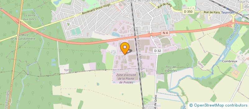 localisation de l'entreprise T ' KINT  GRETZ-ARMAINVILLIERS