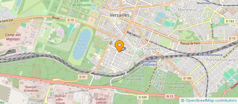 localisation de l'entreprise T'KINT à VERSAILLES