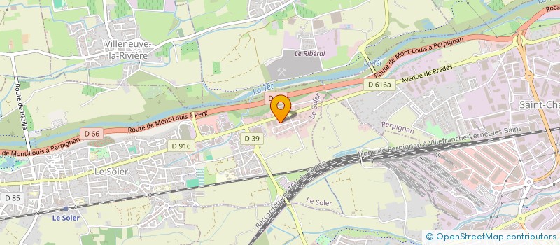 localisation de l'entreprise T.L.A  LE SOLER