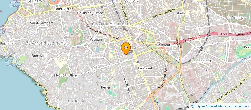 localisation de l'entreprise T L A PEINTURES à MARSEILLE