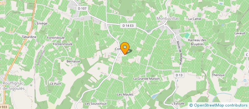 localisation de l'entreprise T&L ASSOCIES à MONBAZILLAC