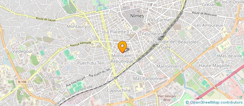 localisation de l'entreprise T.L.B. à NIMES