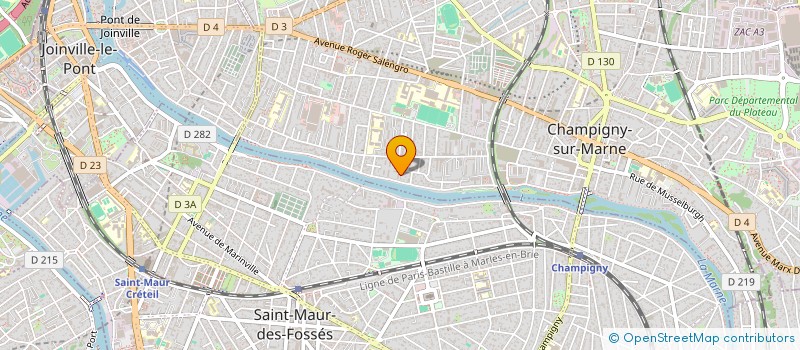 localisation de l'entreprise T.L.B à CHAMPIGNY-SUR-MARNE
