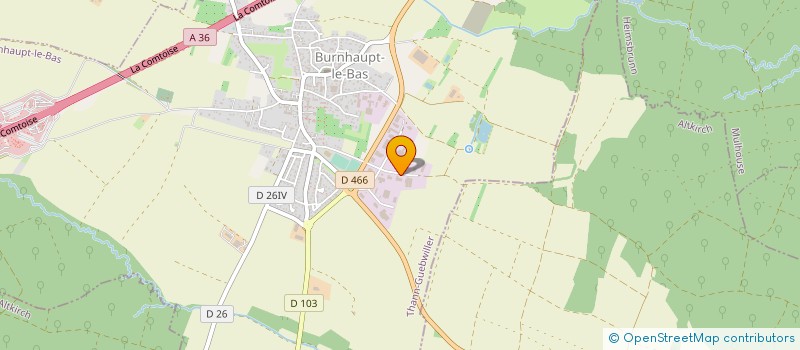 localisation de l'entreprise T.L.B.  BURNHAUPT-LE-BAS