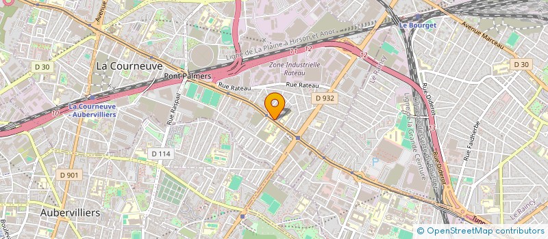 localisation de l'entreprise T.L.B à LA COURNEUVE