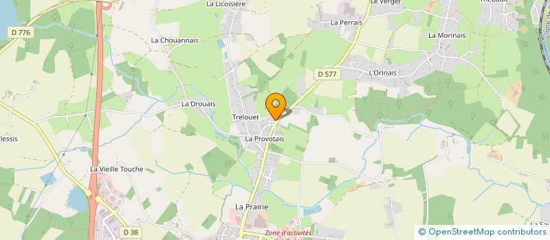 localisation de l'entreprise T.L.B.M. à GUICHEN